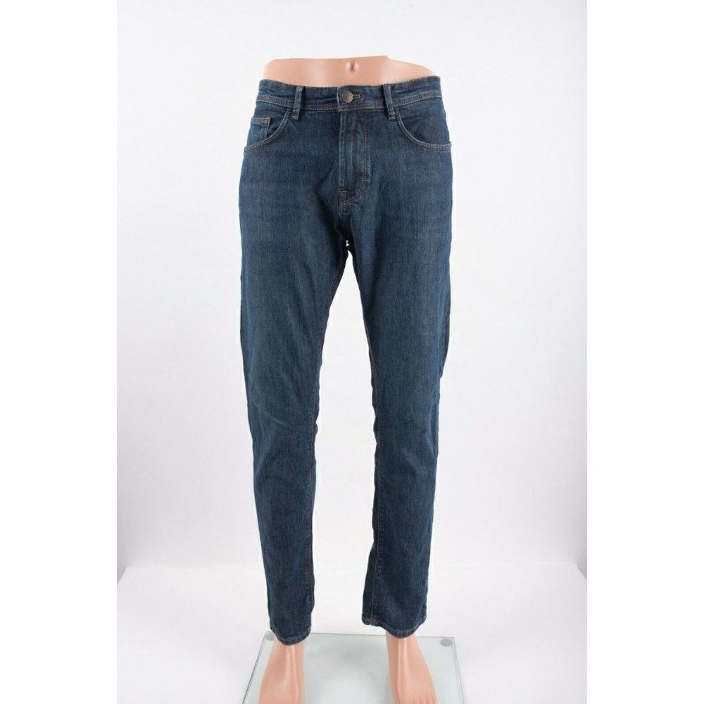 Massimo Dutti Mens Jeans Denim US 32 EU 42 Blue Slim Fit 0047/046 NWOT